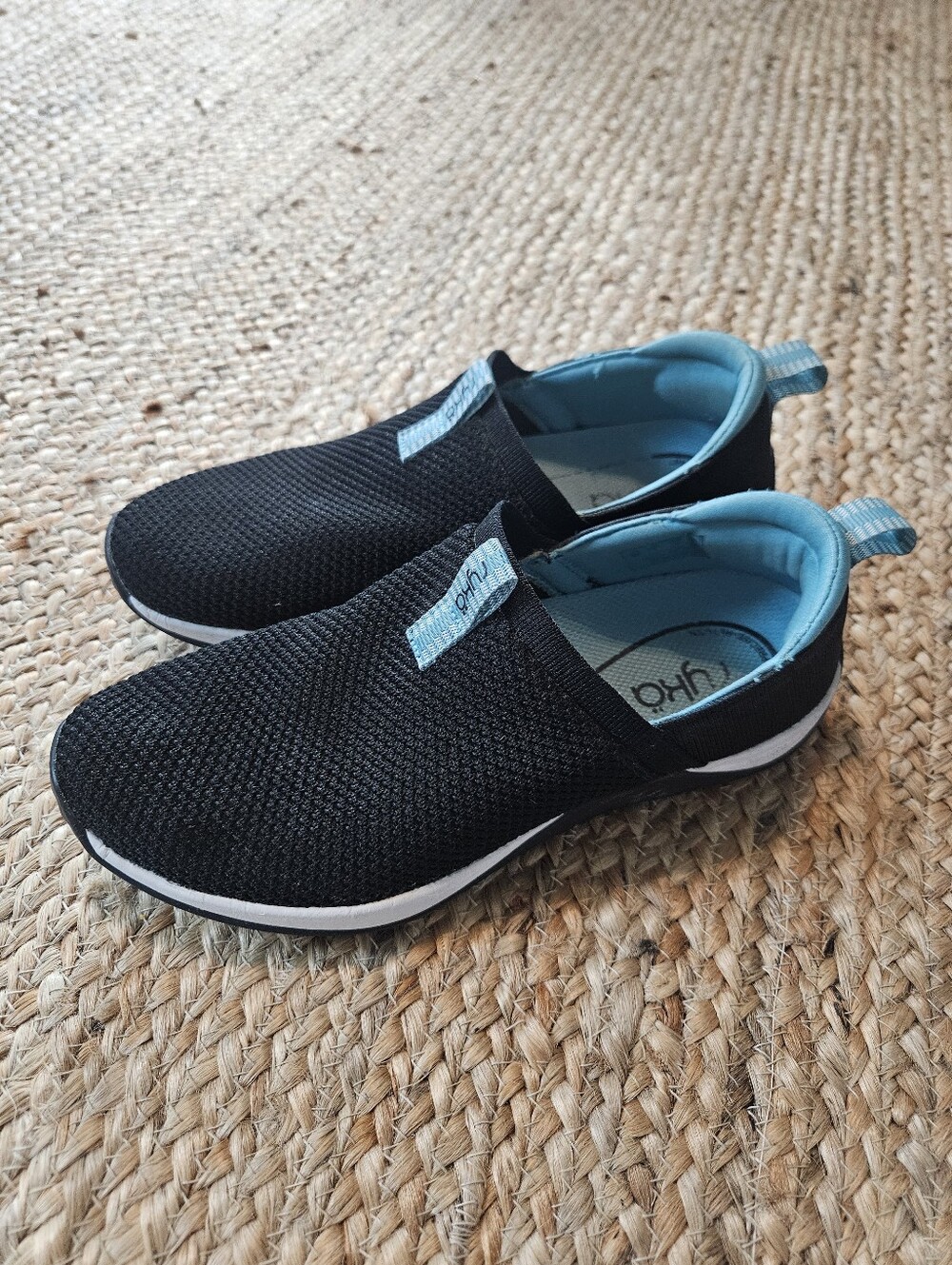 Ryka Trail Knit Slip-Ons Echo Ease Cool Tones Black 9 W